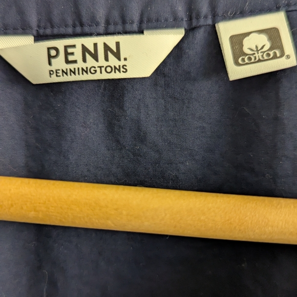 Elegant Navy Blue Women's Top - Picture 4 of 7